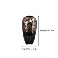 Gradient Glass Vase European Style Modern Art Vase Luxurious Design Tabletop Ornament for Entryway