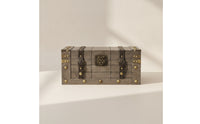 Storage Chest with Hinged Top Rustic Storage Chest Decorative Furniture for Living Room
