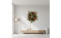 Christmas Wreath Reusable Christmas Door Wreath Look for Fireplace Mantel