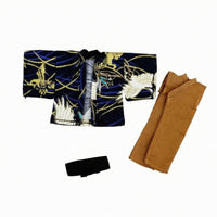 1/12 Doll Kimono Outfit Floral Print Kimono Jacket Set Woven Material Hobby Apparel
