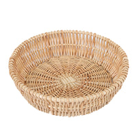Handwoven Rattan Fruit Basket Nordic Style Serving Tray for Living Room & Supermarket Display