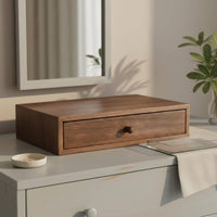 Wooden Desktop Organizer Space-Saving Mini Drawer Cabinet Miniature Wooden Chest of Drawers Clutter-Unobstructed Organization