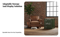 Shipping Container Locker utilitarian aesthetic Bedside Cabinet Retro Design Creative Look for children