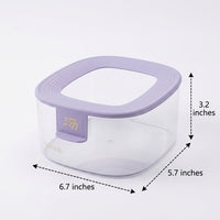 Hamster Sand Bath Splash-Contained Hot Spring House, Hamster Dig Box for Dwarf and Chinese Hamsters, 17cm Translucent with Side Opening