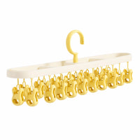 Hanging Rack with Clips Space-Saving Dehydrating Rack with Clips Sock Dryer for Rv