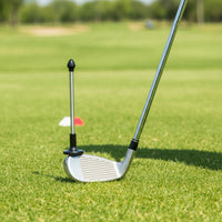 Portable Golf Swing Direction Indicator Adjustable Golf Alignment Stick Compact Training Aid Lightweight for Golfers, Beginners, Driving Range, Home Practice