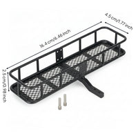 Rear Chassis Rack with Basket Easy Installation Spare Tire Storage Rack Black Spare Tire Carrier Basket for Model Builders
