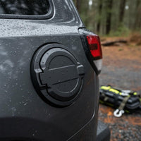 Jeep Wrangler Fuel Door Sturdy Construction Aluminum Fuel Filler Door Easy Installation Locking Gas Cap Cover