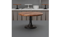 Elegant Wooden Cake Stand with Pedestal Round Pedestal Cake Stand Natural Sturdy for Party Planners