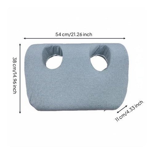 Hollow Ear-Shaped Opening Neck Pillow Headphone Friendly Memory Foam Neck Pillow