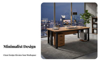 L-Shaped managerial Desk Modern Design Office Furniture Minimalist aesthetic Easy Assembly for Managers, managerials