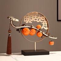 New Chinese Style Persimmon Ornament for Living Room Cabinet