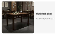 Dense Wood Wooden Canteen Table and Stool Set Antique aesthetic Commercial Furnishing Sturdy Construction Dining Furniture sturdy Duty for Food Business proprietors, Cafe Owners, Homeowners, Restaurants, pasta counters, Canteens, Kitchen