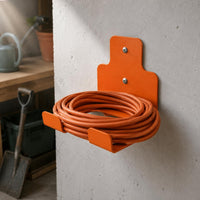 Wall-Mounted Tool Holder Bent Plate Metal Storage Bracket Orange