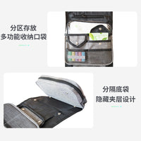 Portable Travel Toiletry Bag with Hook, Foldable Large Capacity Cosmetic Organizer