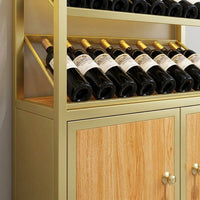 Wine Rack, Liquor Shelf, Bottle Rack, Metal, Freestanding, Modern Design, 230cm