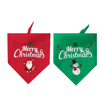Christmas Pet Bandana Scarf Double Layer Dog Bib for Holiday Season