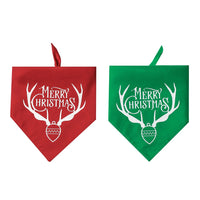 Christmas Pet Bandana Scarf Double Layer Dog Bib for Holiday Season