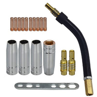 MB15AK MIG Welding Torch Consumables Kit - Contact Tips, Nozzles, Gas Diffusers, and Connectors