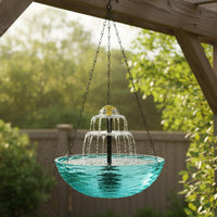 Solar Hanging Bird Bath No Wiring Solar Bird Bath Fountain Outdoor Decorative