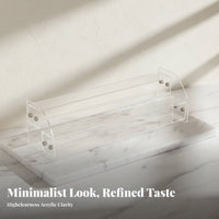 Tiered Cosmetic Stand Space-Saving Tiered Shelf Easy Assembly for Dressing Table