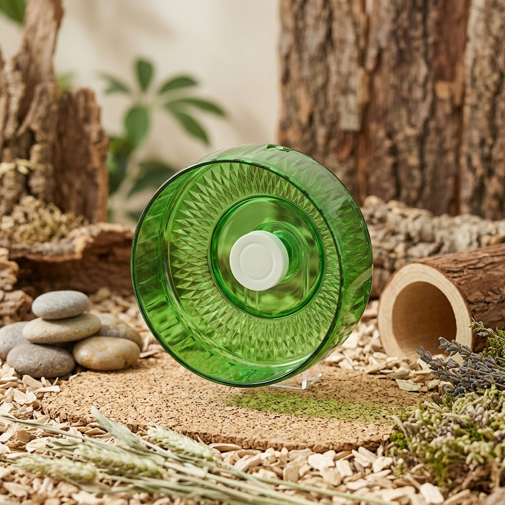 Syrian Hamster Wheel, Large 23cm Running Wheel with Slatted Surface, Silent Hamster Habitat Exercise Toy for Gerbils, Mice, and Other Small Pets