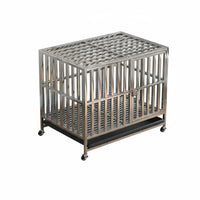 Stainless Canine Enclosure Cage Easy to Clean Foldable Dog Cage Rust-Resistant Pet Enclosure for Indoor, Outdoor