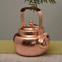 1.7 Liter Handmade Copper Teapot Anti-Scald Handle Stovetop Tea Kettle