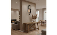 Bracket Clock Wroughtornate Iron Look Clock with Bracket Easy Reading for Hallway