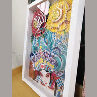 Hollow 2cm Deep Quilling Art Photo Frame for Home Decor and Handmade Artwork Display