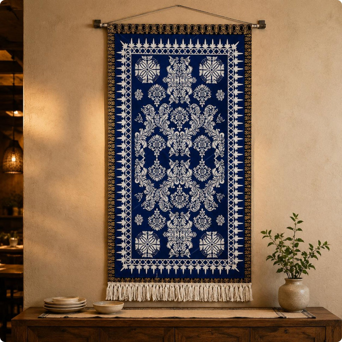 Bohemian Wall Hanging Ethnic Design Boho Tapestry Colorful Print for Guesthouse
