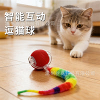 Electric Cat Toy Ball with Obstacle Avoidance, Interactive Pet Toy