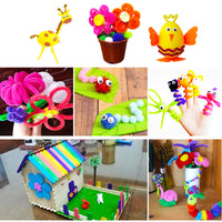 DIY Pipe Cleaner & Pom-Pom Craft Kit for Kids