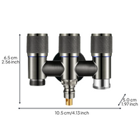 Brass Angle Valve, Multi-Connector Water Distributor