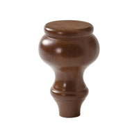 Solid Wood Furniture Leg Walnut Finish Wooden Legs Heavy Duty for Coffee Table
