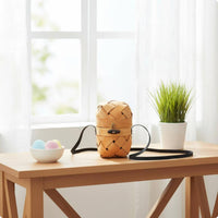 Tube Bag Woven Wooden Bag Strap Personal Accessory for Children