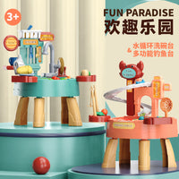 Children's Kitchen Toy Set with Circulating Water and Fishing Play