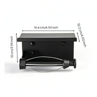 Bathroom Tissue Holder with Shelf Space-Saving Hardware Modern for Powder Room