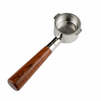 51 Mm Portafilter Handle Perforated Wooden Portafilter Handle Side Tabs