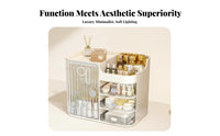 Desktop Cosmetic Cabinet With Drawers Multi-Compartment Storage Box for Students