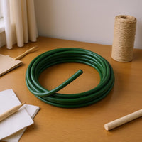 Aluminum-Plastic Tube Hollow Decorative Tube Deep Green for Floral Arrangements