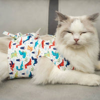 Cat Recovery Suit and Post Surgery Cat Shirt, Surgery Suit with Tie-up Closure, Kitten Recovery Suit for Abdominal Surgery Recovery 142