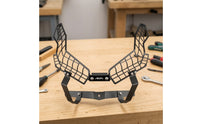 Metal Headlight Grille Guard Rigid Headlight Guard with Mounting Bracket Safeguarding Rugged for Motorcyclists