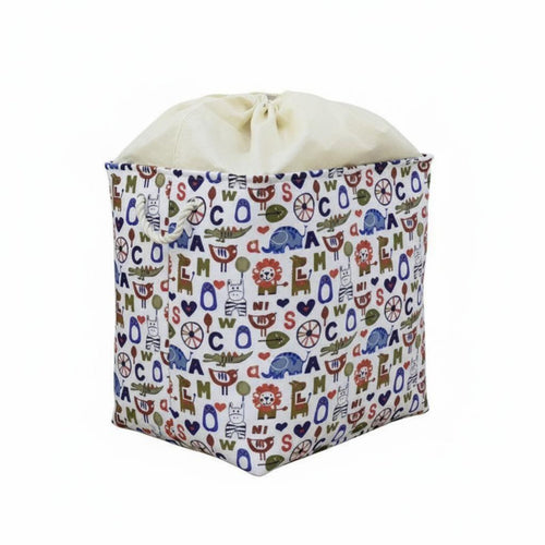 Collapsible Drawstring Bin Large Capacity Collapsible Washing Tote Foldable