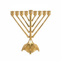 9 Branch Candelabra Timeless 9 Branch Candle Stand Menorah Candle Holder Traditional Metal Chanukah Candelabra