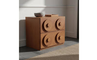 Retro Storage Cabinet Pre-Assembled Vintage Drawer Chest