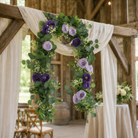 Eucalyptus Blossom Garland Indoor Outdoor Artificial Flower Vine Soft Pale