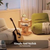 Stacked exposedFrame Table Space-Saving Nightstand Multifunctional