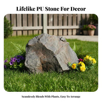 PU Simulation Stone Textured Foam Landscape Rock Versatile Decoration Fake Foam Rock for Event Planners, Stage Setting, Photography Studio