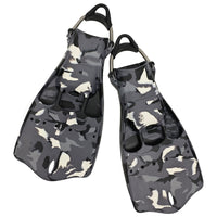 Openrear-Adjustable Fins with Spring Straps Aerodynamic Jet Fins Low-Profile Dive Fin for Swimming